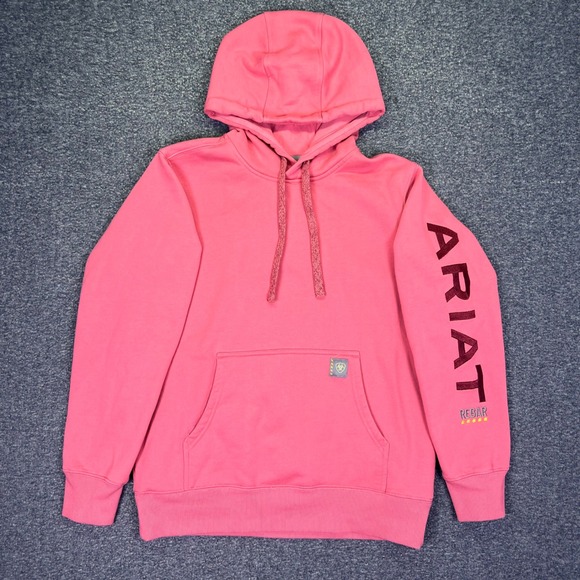 Ariat Tops - Ariat Rebar Graphic Hoodie Women Medium Pink Workwear Outdoor 10052722